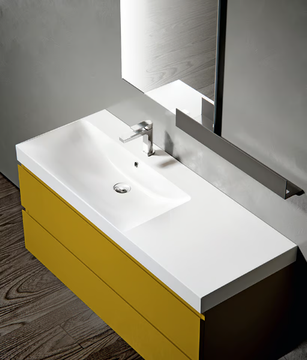 GIU 9134 - Single wall-mounted vanity unit with drawers by Edoné by Agorà - view 3